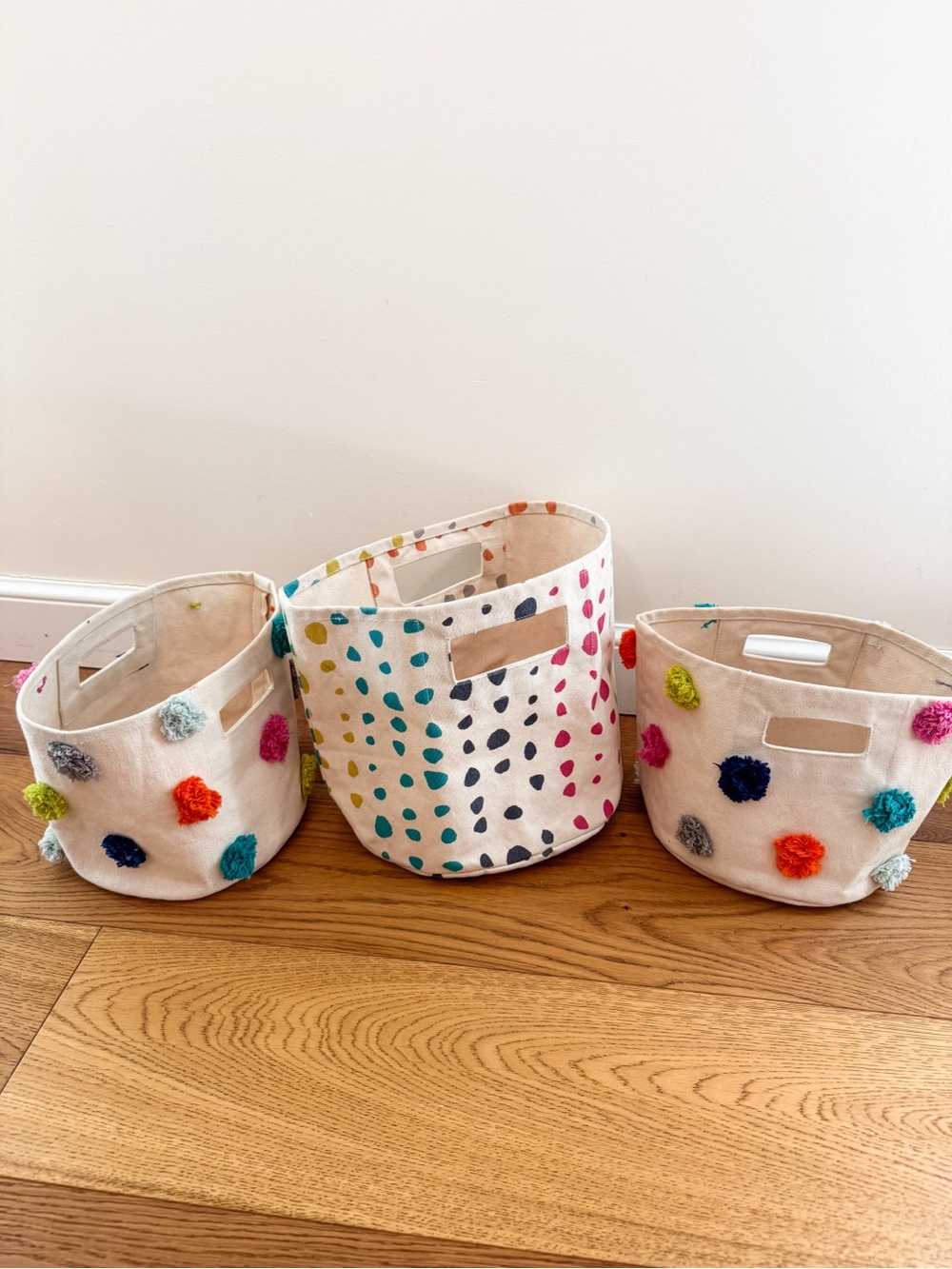 Petit Pehr Canvas Storage Bins Set of 3